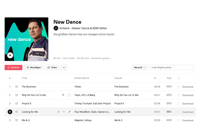 Deezer ดาวน์โหลด