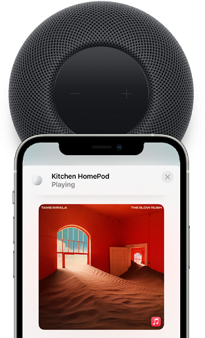 homepod へのオーディオのハンドオフ