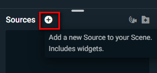 add sources in OBS