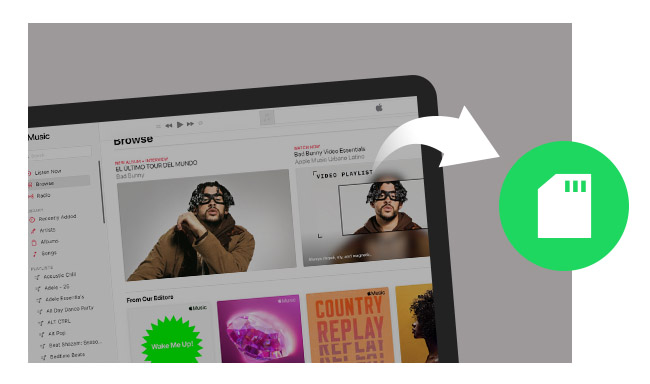 apple music to sd card