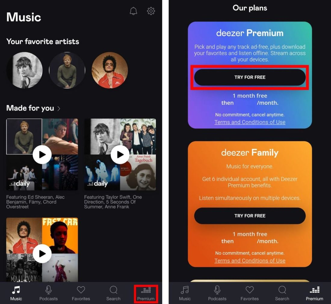 Deezer kostenlos testen