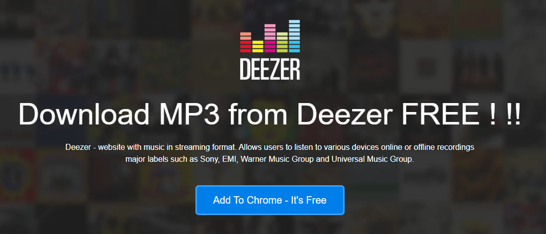 best Deezer music downloader - Deezer Downloader Extension