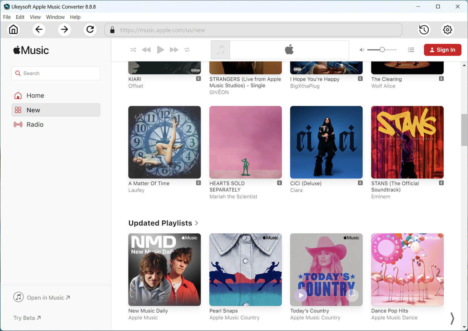 إطلاق UkeySoft محول الموسيقى أبل