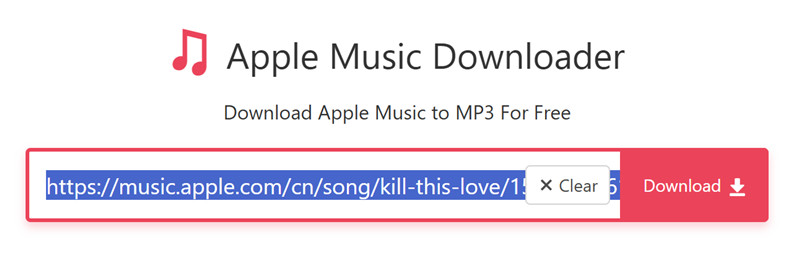 ألصق رابط أغنية Apple Music