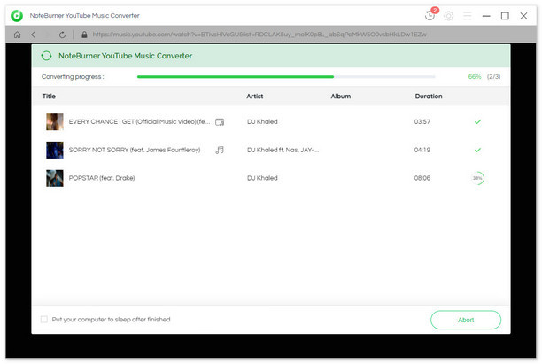 best youtube music downloader - NoteBurner YouTube Music Converter