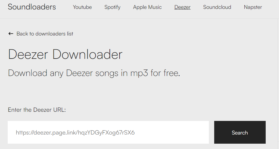 Online-Deezer-Downloader