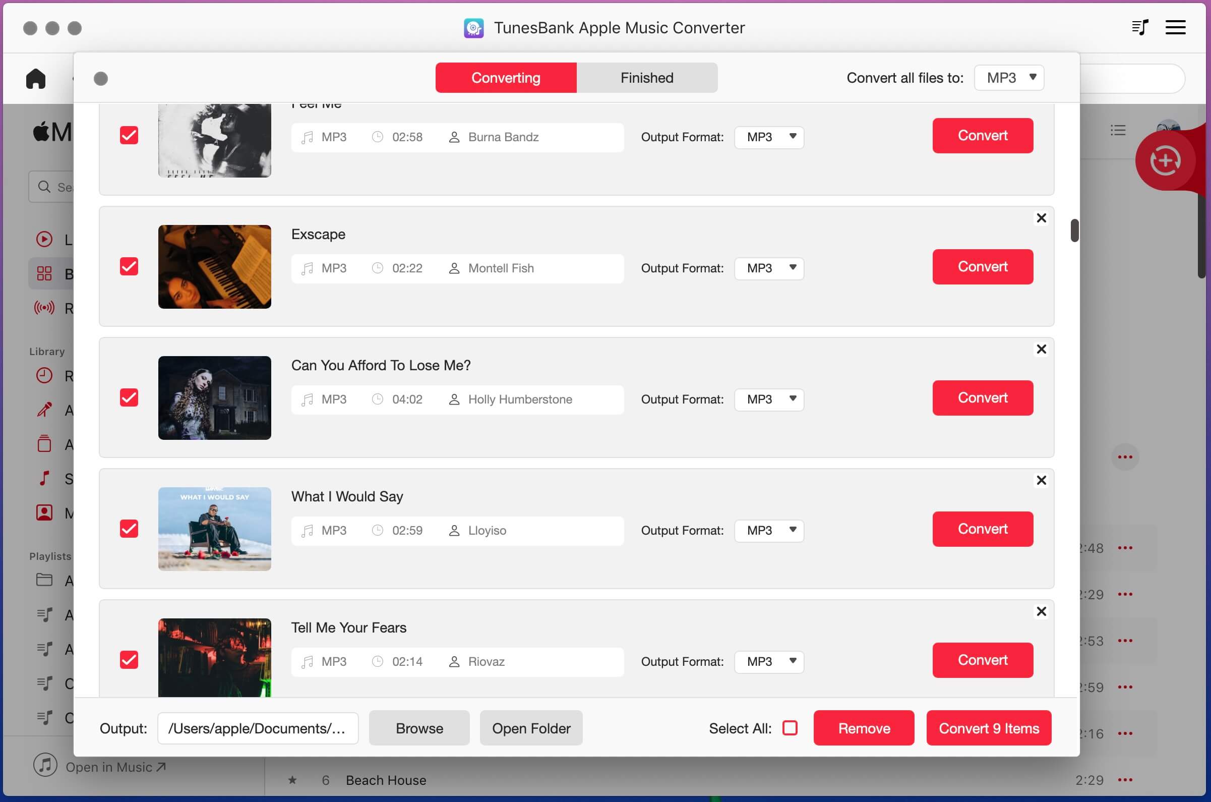 select apple music to download