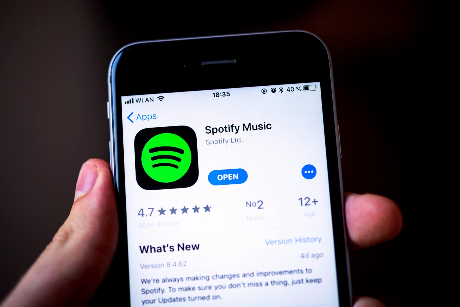 Spotify ऐप स्टोर