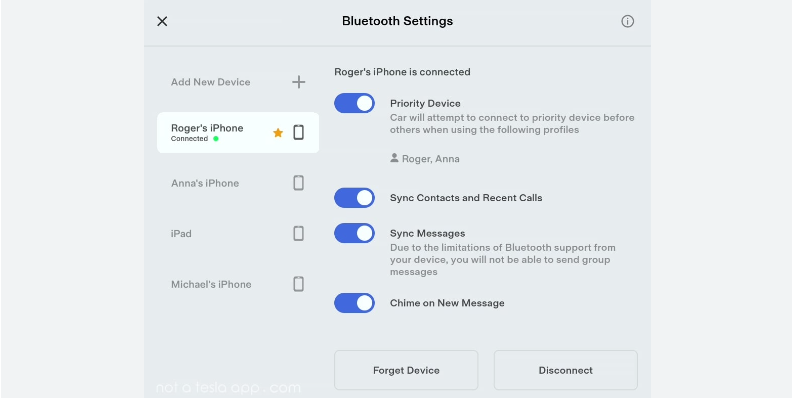 play pandora on tesla via bluetooth