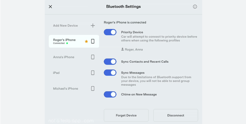 játssz pandorát a teslán bluetooth-on keresztül