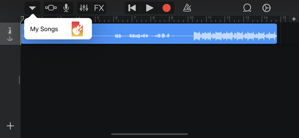 edit pandora song on GarageBand