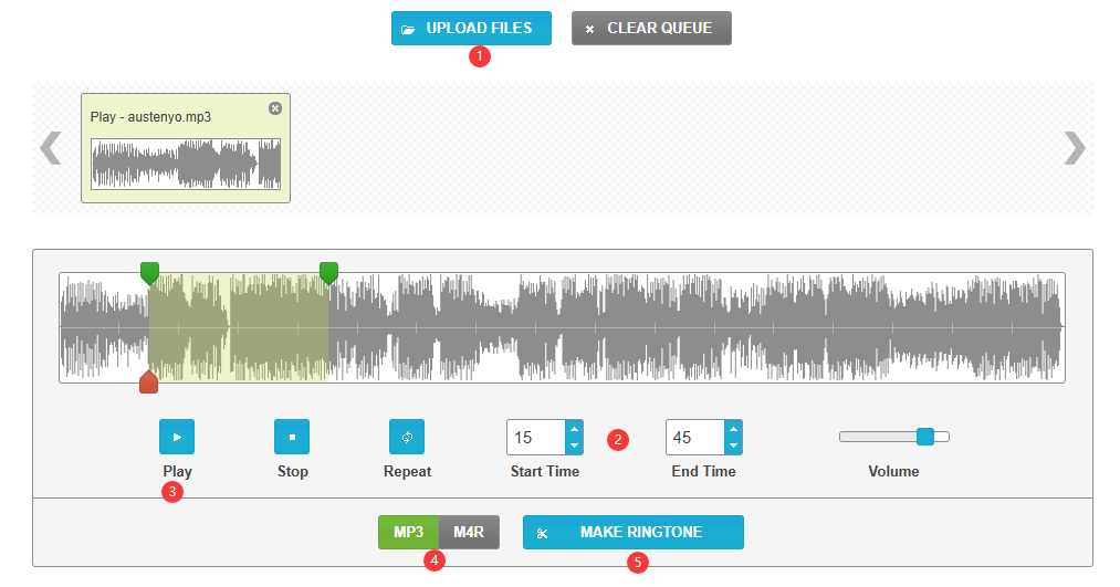 cut pandora song for ringtone online