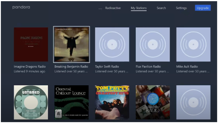play Pandora on xbox one