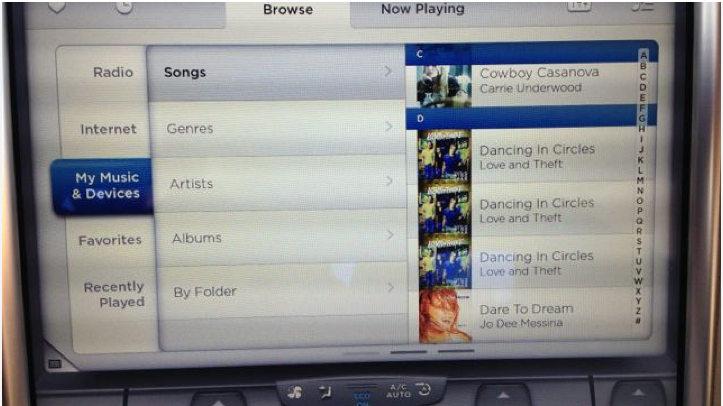 play pandora music on tesla via usb