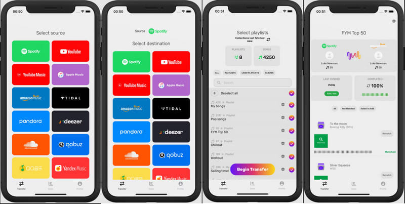 transfer Deezer to Spotify on FreeYourMusic