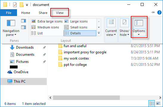 nyissa meg a File Explorer alkalmazást