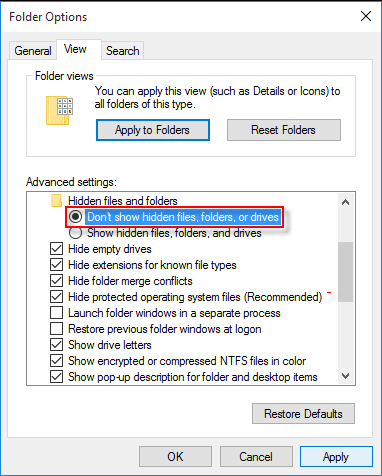 folder Options