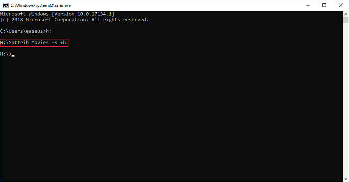 sembunyikan folder di usb melalui cmd