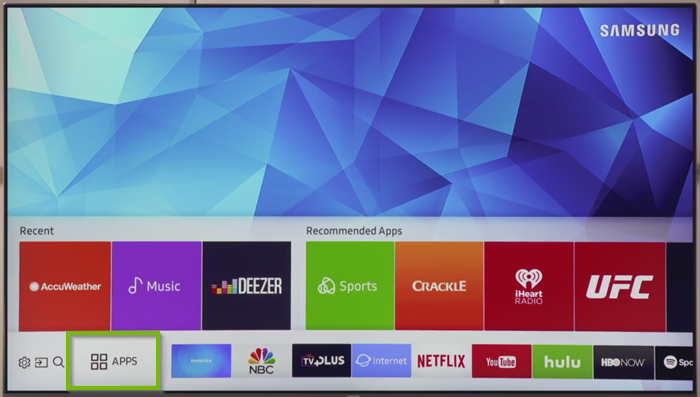 install deezer app on samsung tv