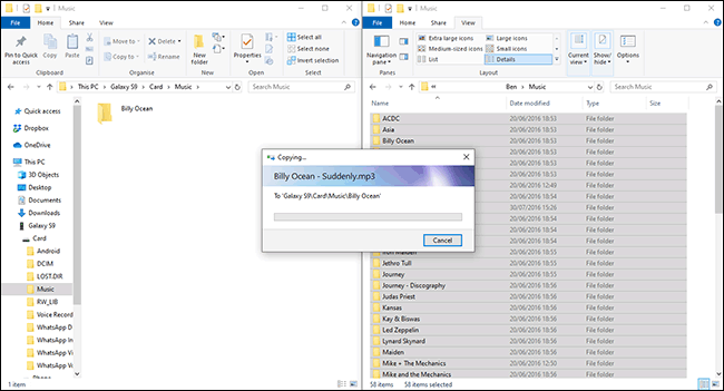 transfer pandora music from pc to android