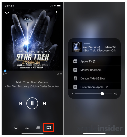 use AirPlay with Pandora