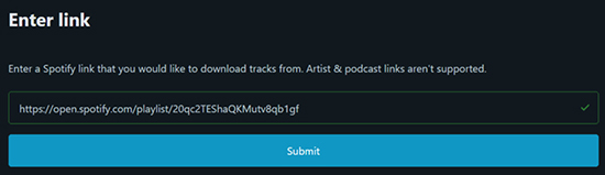 Online-Spotify-Downloader