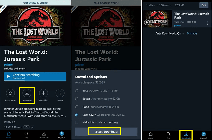 download amazon prime video on phone