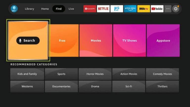 Найдите приложение Deezer на Fire TV
