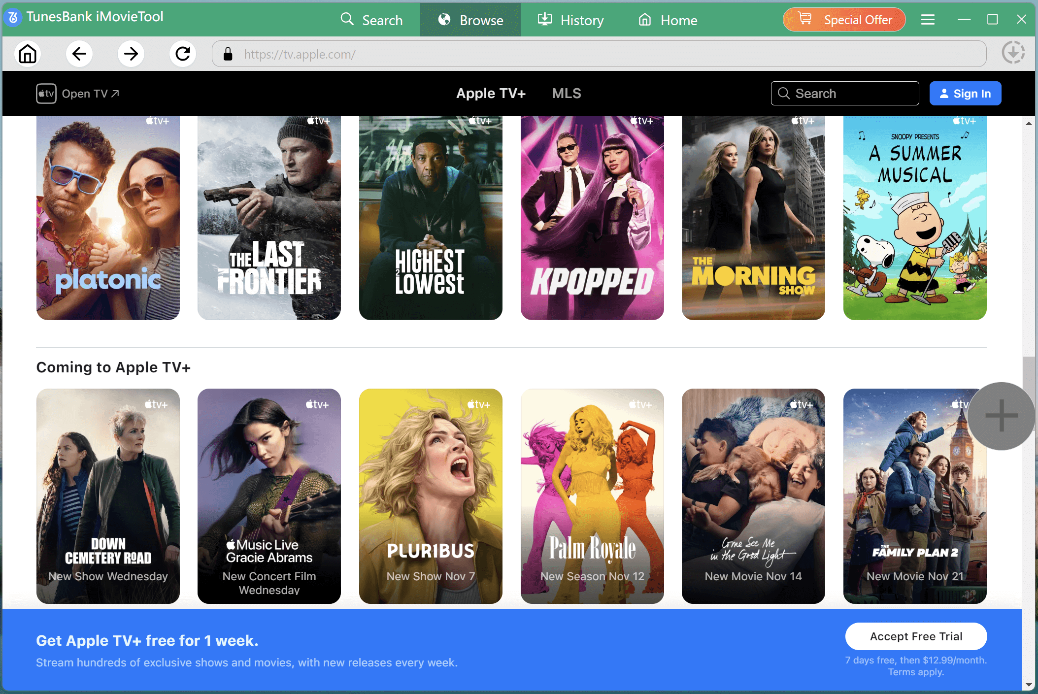 瀏覽 Apple TV Plus 影片
