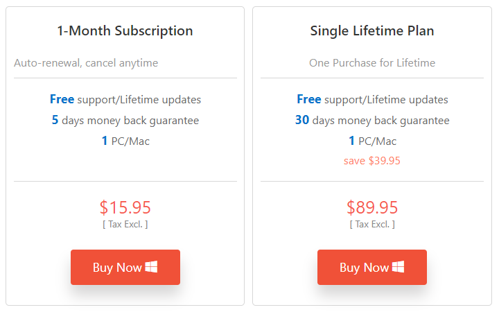 ราคาของ TunesBank Disney+ Downloader