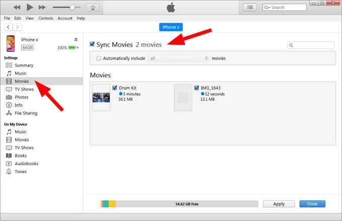 transfer hbomax videos to ios