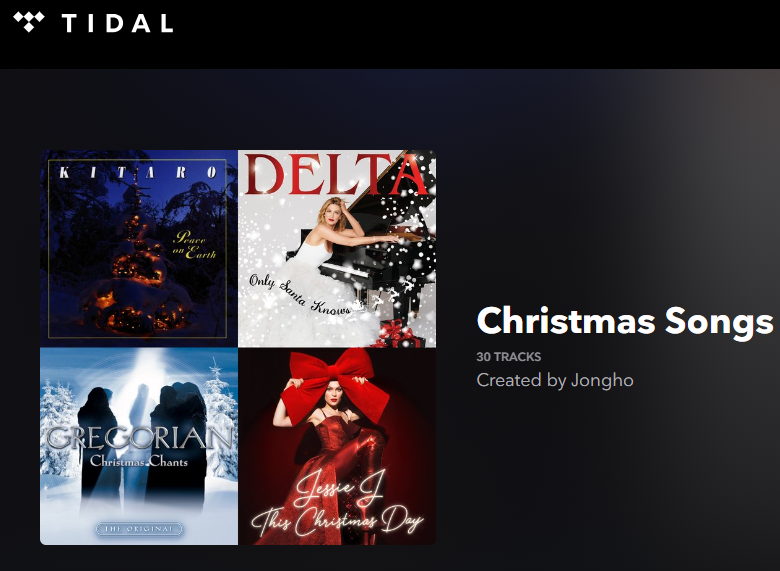 best christmas songs on tidal