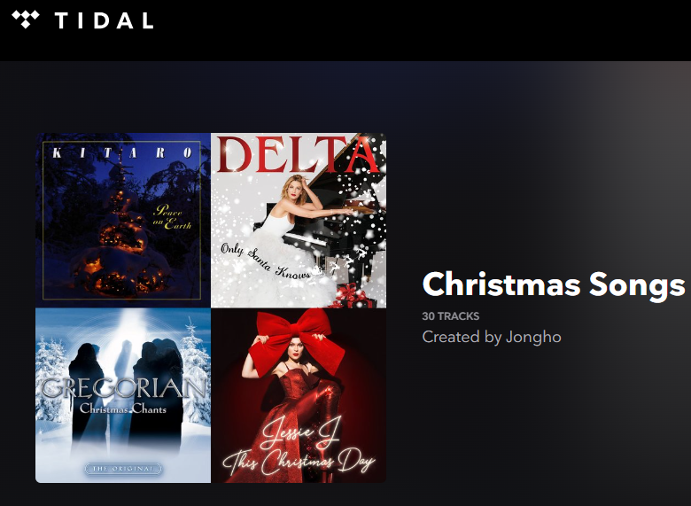 melhores músicas de natal no Tidal