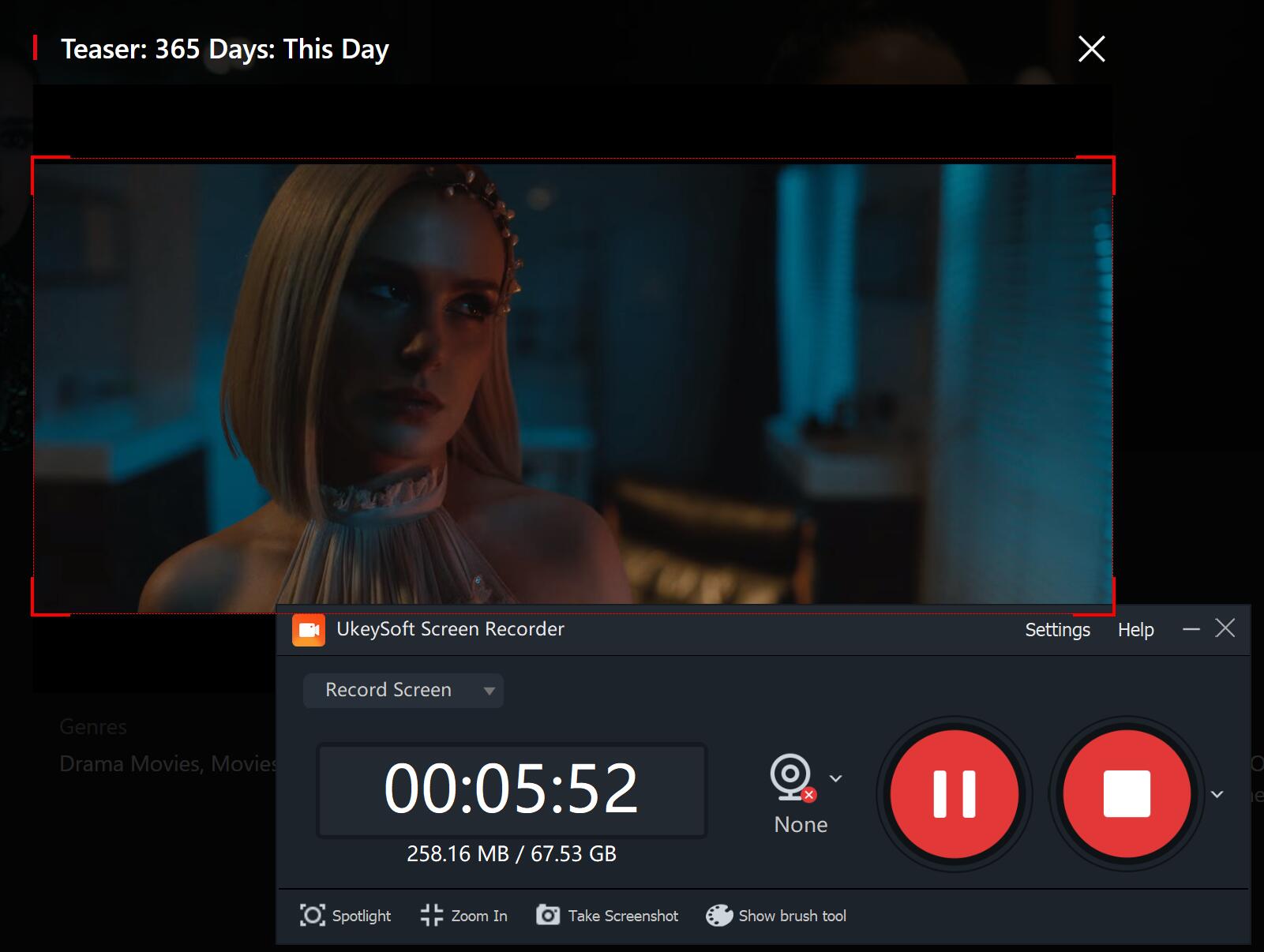 registrare video netflix
