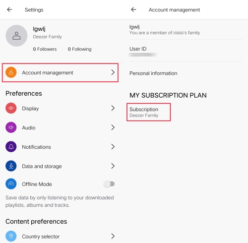 check Deezer account status