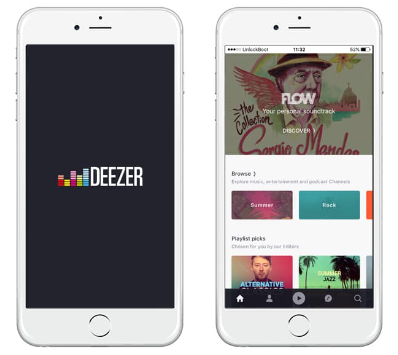 อัพเดตแอป deezer บน iOS
