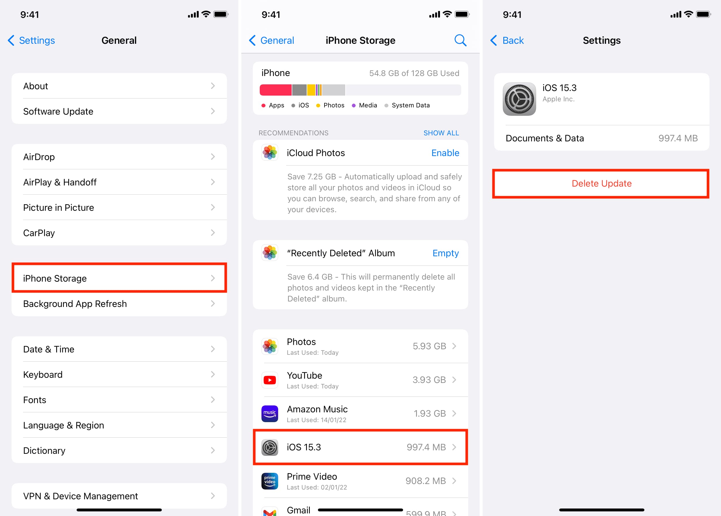 eliminare l'aggiornamento iOS 17.2