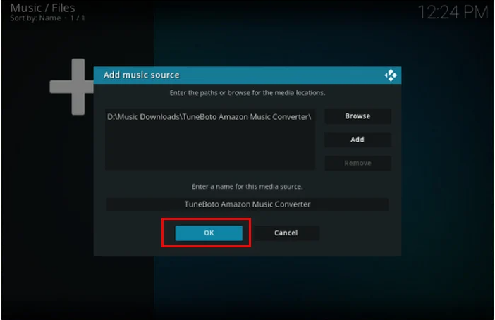 import amazon music to kodi