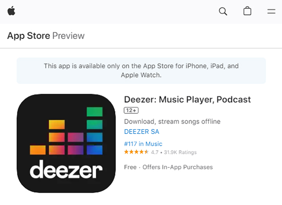 instal aplikasi deezer