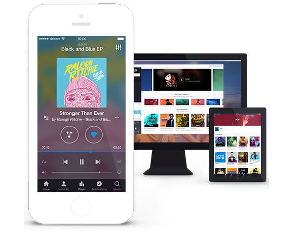 เล่น deezer บนอุปกรณ์