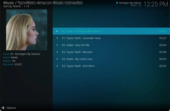 listen to amazon music on kodi