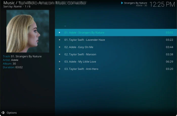 écouter de la musique amazon sur kodi