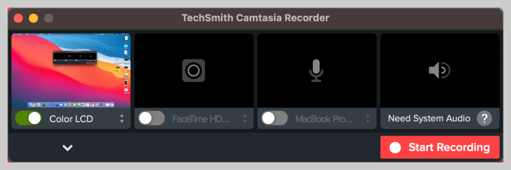 registra netflix su mac con camtasia