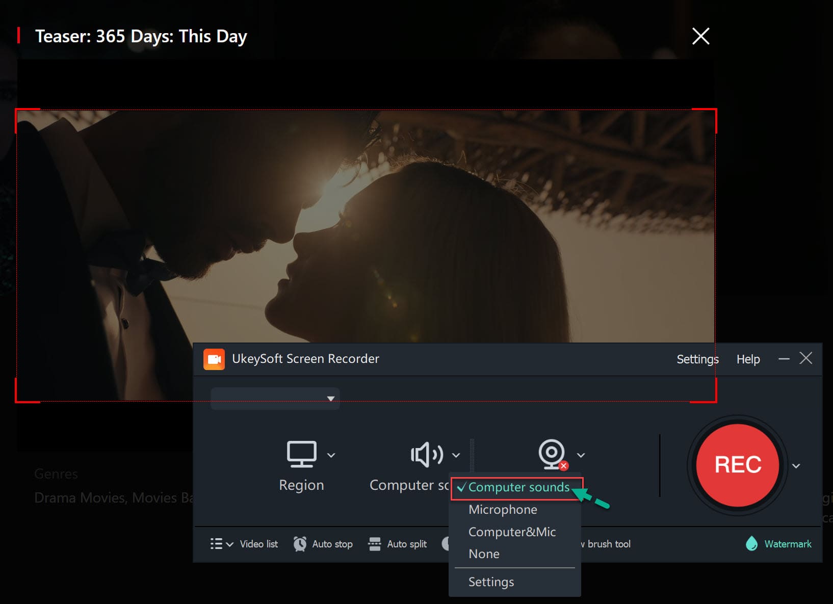 seleziona il metodo di input audio