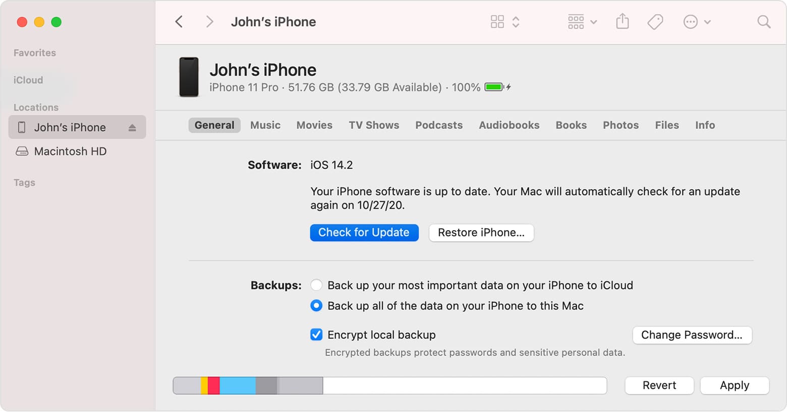 update iphone to ios 17.2 in Finder