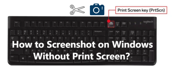 screenshot op Windows zonder Print Screen