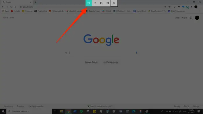 Snip & Sketch modes