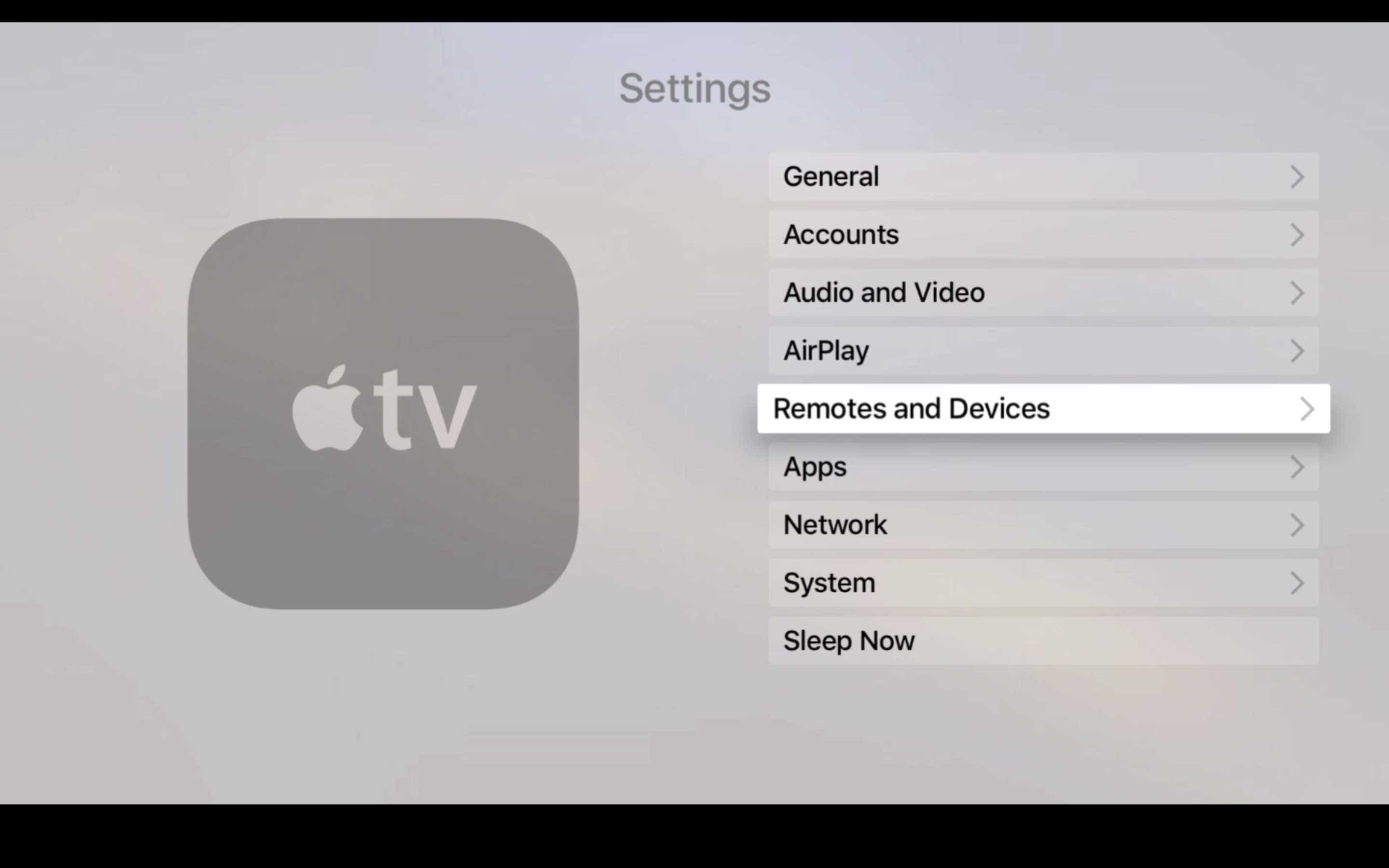 apple tv remotes and devices