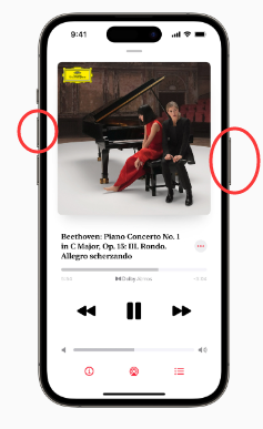 لقطة شاشة لغطاء موسيقى Apple على iPhone 13