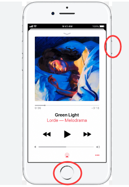 screenshot apple music artwork on iphone 8